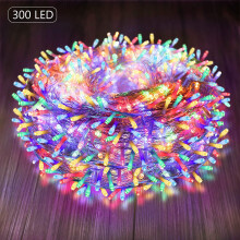 Luces navideñas para exteriores, luces de hadas multicolores con cuentas LED súper brillantes, ideales para diversas ocasiones, incluyendo Navidad,