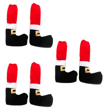 Möbelsocken für weihnachtliche Innendekorationen, weihnachtliche Tischsets, Stuhlbeinschoner aus Vliesstoff, rutschfeste Unterlage, Festtagsgeschenk