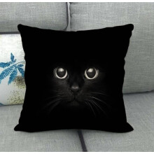 Latch Hook Rug to Make Yourself, Cartoon Cat Latch Hook Kit Self Knotting Set for Adults, Latch Hook Cushion Kit Hand Cross Stitch 43 x 43 cm