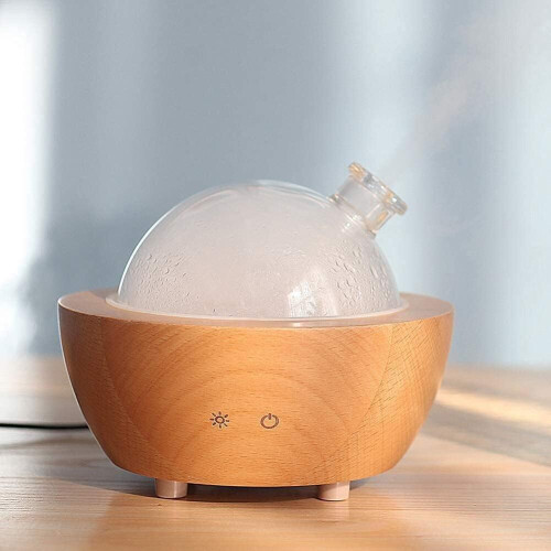 For Glass Essential Oil Diffuser with Real Wood Base, 2022 Upgrade Aromatherapy Diffuser 1