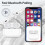 Compatible with AirPods Pro 2nd Charging Case,Wireless Charging Case Replacement for AirPod Pro Case,Support for Bluetooth Sync Button 5