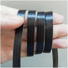 material made of plastic rattan, woven plastic rattan, handwoven  material made of plastic rattan (F)