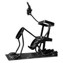 (Schwarzes) Totenkopf-Weinflaschenregal aus Metall – Einzigartiger Tisch-Weinhalter für Hausbar, Küchentheke und Esszimmer