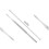 Dental care tools 8 parts with case Silver Silver 4