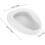 Leak-Proof Portable Urinal Bedside For Bedridden Patients Emergency Use Ergonomic White 1Set 2