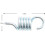 2 Pieces Spring Hammock Spring, Hanging Chair Spring Hammock, Rocking Chair Spring(silver) 3
