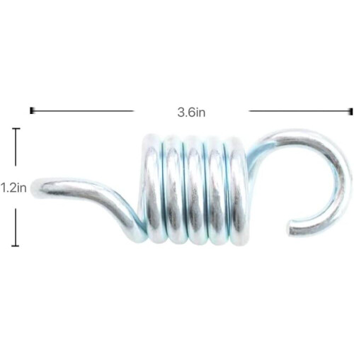 2 Pieces Spring Hammock Spring, Hanging Chair Spring Hammock, Rocking Chair Spring(silver) 1