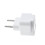 Universal Adapter, United Kingdom, Usa, Caribbean, Type C Plug, White 1