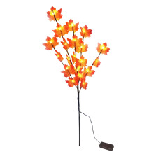 Okouzlující javory, napájené z baterií nebo USB pro flexibilitu, javor s podzimním osvětlením a 48 LED světly, stolní lampa pro