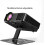 Height Adjustable Projector Mounting Bracket, Metal Foldable Stand, Rotating Desktop, Wall, or Suspended Mount, Silver 4
