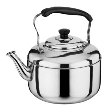 Whistling Tea Kettle Stainless Steel Compatible With All Stovetops Ergonomic Handle Silver
