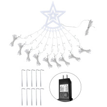 Guirnalda de luces navideñas con forma de estrella, efecto de cielo estrellado único, función de memoria que garantiza una magia constante para