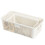 Weave Storage Basket Set Of 3 Plastic Rectangular Desktop Organizer Small Storage Trays 1