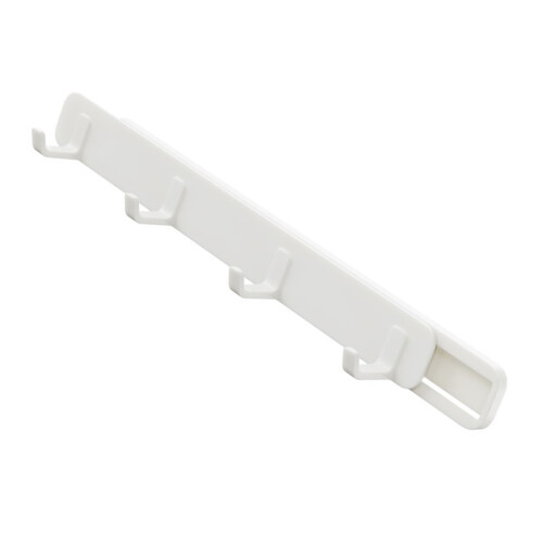Extendable Design Wall Hook Rack, Adjustable Hooks Sliding Hook Rack No Drilling Sturdy Structure Versatile Use Heavy Duty Unique Layout 2