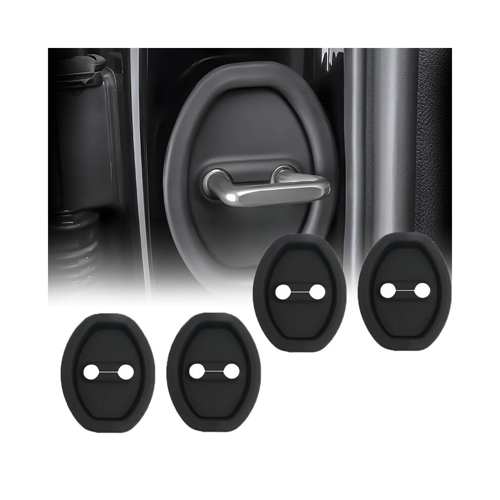 4Pcs Car Door Lock Cover For Mg Hs Trophy 2024 2025, Silicone Protector For Noise Reduction 9001264522155
