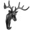 Wall Mounted Deer Head Hooks, Non-Destructive Installation Stylish Three-Dimensional Design for Home Decor, Decorative Wall Hooks with Multi-functiona 4