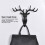 Wall Mounted Deer Head Hooks, Non-Destructive Installation Stylish Three-Dimensional Design for Home Decor, Decorative Wall Hooks with Multi-functiona 8