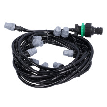 Ganchos de pared para bricolaje, tubo industrial con acabado negro mate para perchero rústico de hierro resistente, ideal para la cocina o el