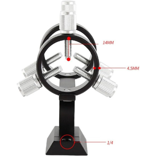 Stable finder scope bracket with lightweight construction for astronomical telescopes (Black) 2