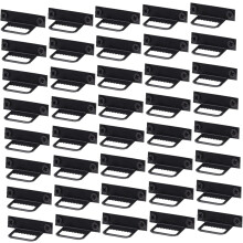 Wandophangset voor binnendecoratie, fotolijsthangers met dubbele schroefgaten voor stabiele montage, schilderijhangers in zwart ijzer voor foto's en