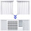 Window Unit Side Panels, AC Window Unit Side Panels  Vented AC Side Walls, Removable Sealed Sliding Frame for Home Study Wall 5