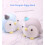 Μπλε ακουστικά Penguin Plush, πολυλειτουργικό βελούδινο παιχνίδι Penguin για διακόσμηση 2