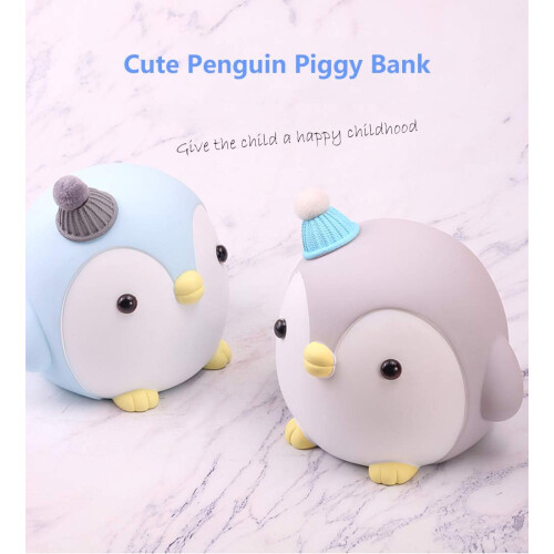 Μπλε ακουστικά Penguin Plush, πολυλειτουργικό βελούδινο παιχνίδι Penguin για διακόσμηση 1