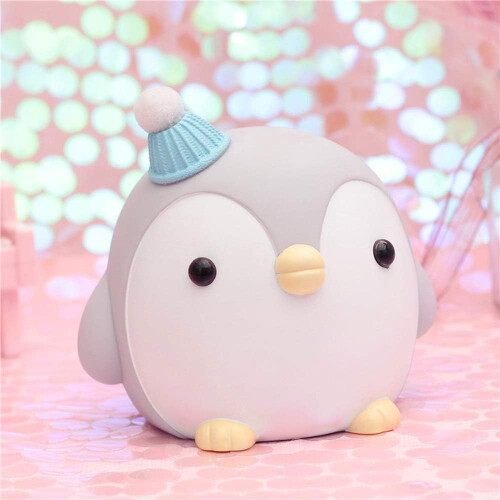 Μπλε ακουστικά Penguin Plush, πολυλειτουργικό βελούδινο παιχνίδι Penguin για διακόσμηση 2