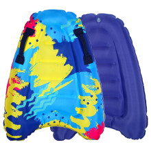 Inflatable bodyboards with 2 handles, graffiti, foldable, lightweight for kids, teens, adults