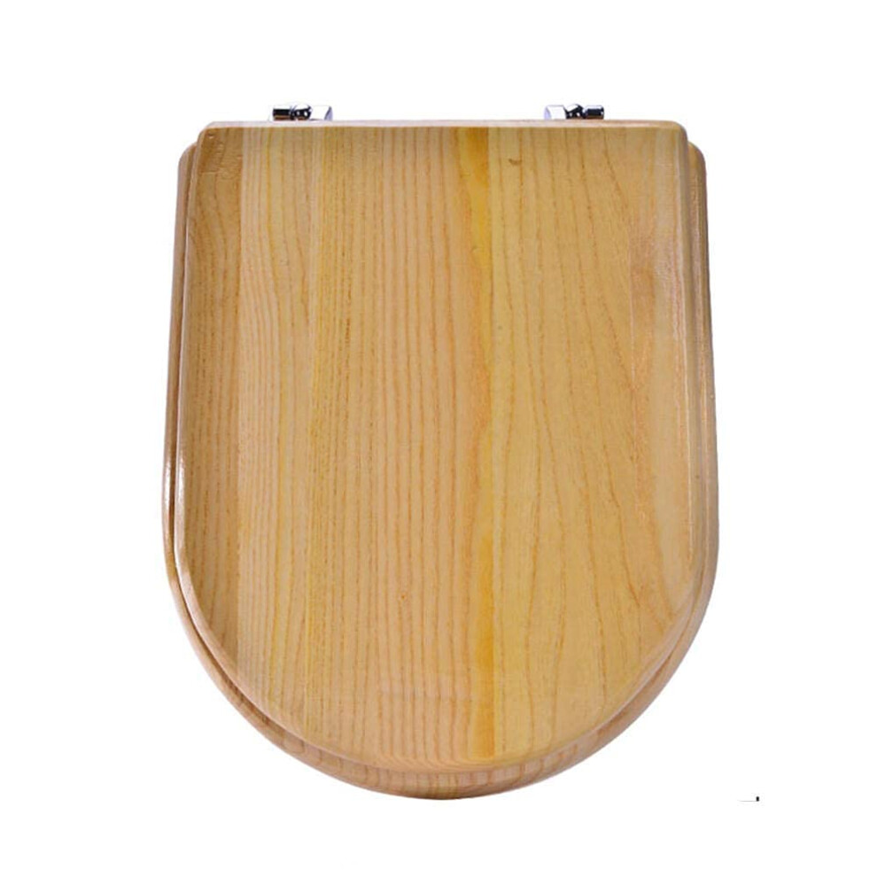 Wooden Toilet Seat Antibacterial Toilet Lid Easy To Mount Stable Hinges Bottom Fixing Fittings Big U 9001264523817