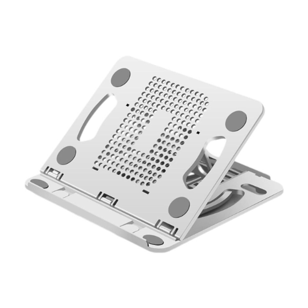 Laptop Stand Ventilated Cooling Foldable Adjustable Angle Notebook Holder For Desk And Home White 9001264524210
