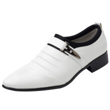 Casual Shoes Men's Leather White EU 46.5 UK 12 Outdoor Running Shoes Formal Wedding Shoes