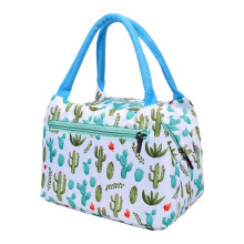 Bolsa térmica em tecido Oxford resistente, lancheira reutilizável para atividades ao ar livre, mantém os alimentos quentes ou frios, estampas
