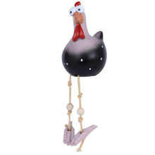 Decorazione a forma di pollo in ceramica vivace fatta a mano, la statua da giardino aggiunge vivacità al prato e al giardino, statue da giardino per
