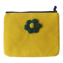 Sac en toile réutilisable, rangement multifonctionnel pour femmes avec broderie florale faite à la main et design portable, adapté aux