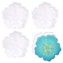 Moldes de silicone para porta-copos para artesanato em resina, moldes de silicone reutilizáveis para fundição de porta-copos florais em resina