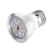 LED Grow Lamp Full Spectrum 18W Efficiency LED Grow Light for Indoor Garden, Family Balcony, Greenhouse Planting (E27/E14/GU10 Base)