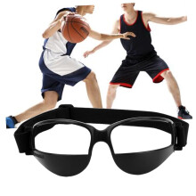 Basketball Training Goggle Look Down Sports Glasses Adjustable Fit Soft Plastic Black For Improved Dribbling Skills