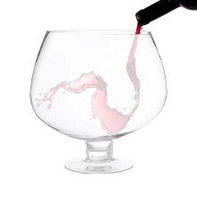 Beer Cup Glass Solid Glass Construction 2000ml Capacity, HeavyDuty Bar Mug, Oversized Drinking Glass