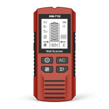 6 In 1 Stud Finder LCD Display Wall Scanner Wood Stud Finder For AC Live Wire Detection Cable Metal Detector