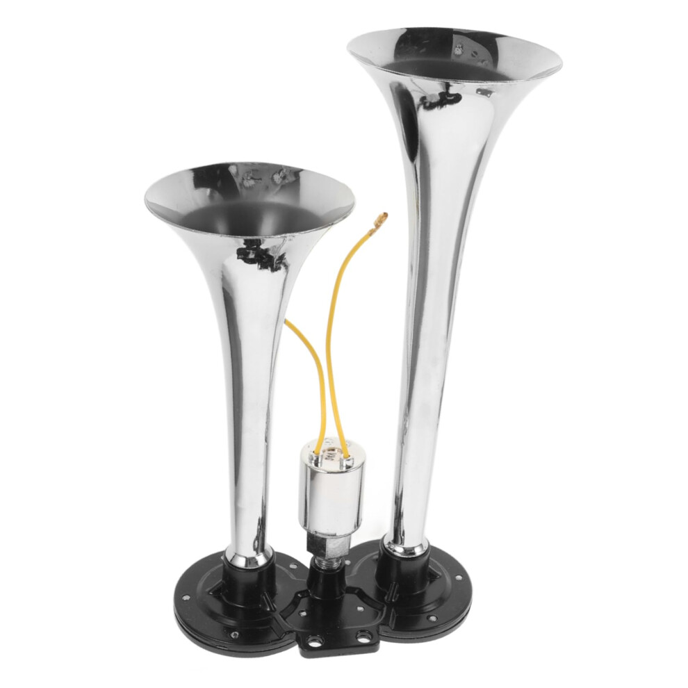 Electric Pump Horn For Trucks And Boats Dual Trumpet Air Horn Loud And Clear Signal Installation For Vehicles And Watercraft Reliable Warning 9001264523107