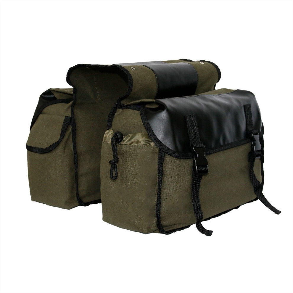 Travel Bag For Shadow Canvas Saddlebag Luggage Bag Motorcycle Storage Bag Army Green 9001264525767