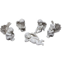 Figuras de hadas para exteriores, estacas decorativas para jardín, estatuas de ángeles en miniatura, decoración de resina para jardín, conjunto