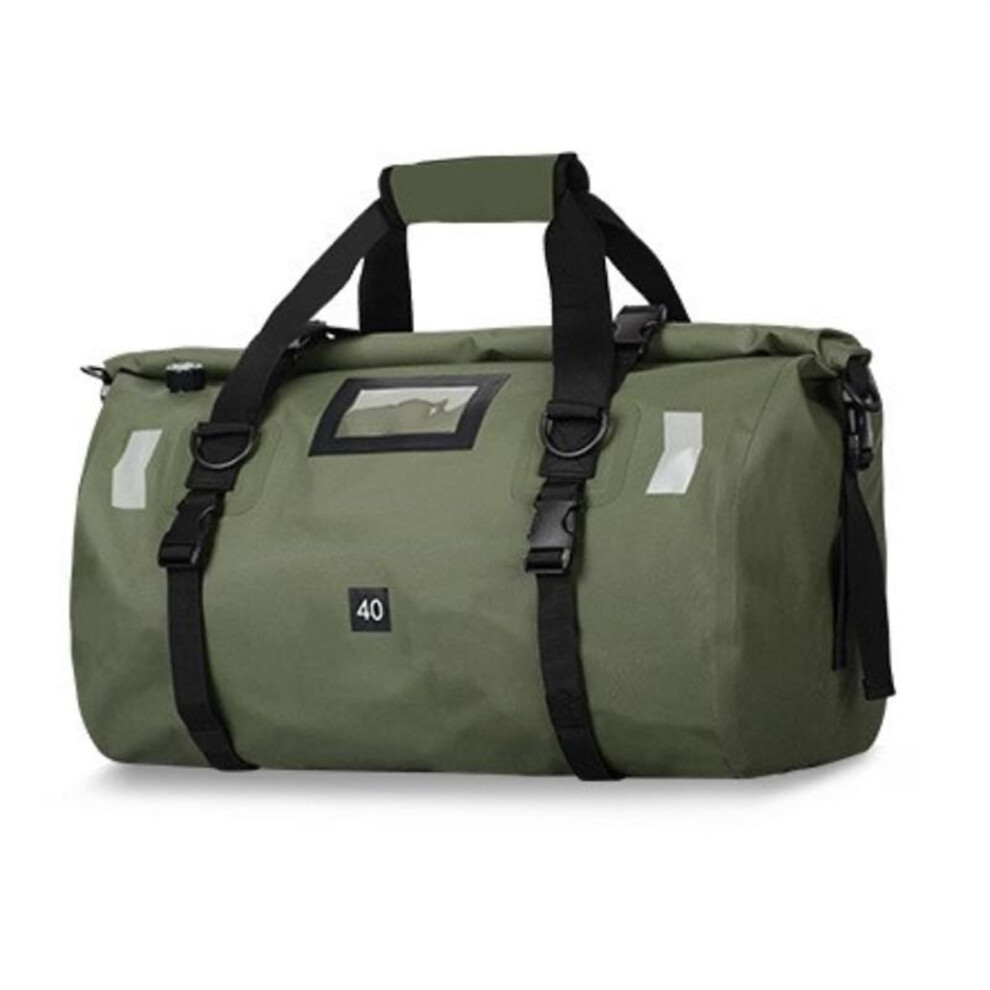 Motorcycle Saddlebag 40L/66L/90L Waterproof Rear Seat Bag Tail Bag For Motocross Touring Biker Army Green 9001264524906
