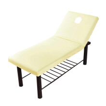 Massage table cover, pure color brushed beauty bed cover, 190x70cm, beige