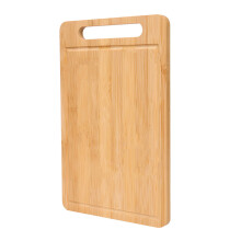 Cutting Board, Double Sided, Bamboo, Layered Bamboo, 30.5 x 20 x 1.2 Cm, Light Brown, For Meat And Vegetables