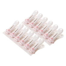 Clothespins 12 Pack Pink Cat Paw Clips Windproof For Home Laundry Socks Towels Lightweight Indoor Outdoor Use