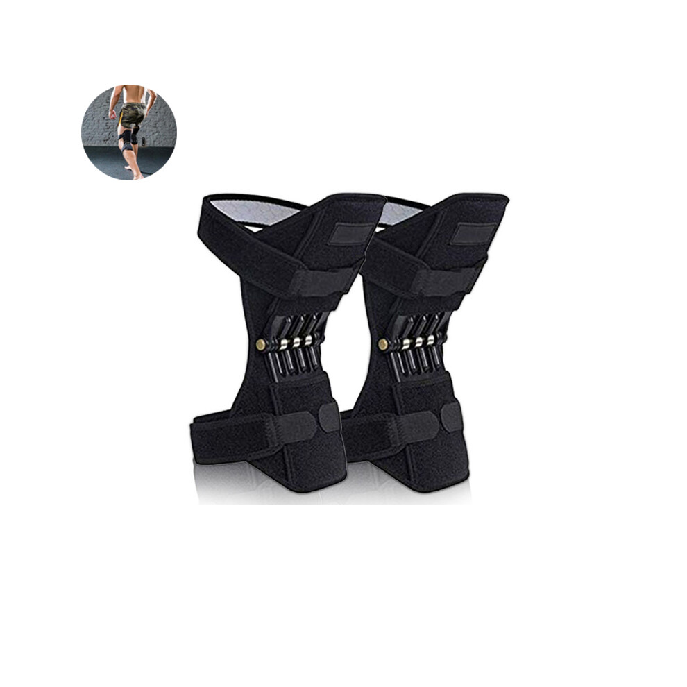 Knee Protection For Every Step, Knee Booster Brace With Rebound Springs Power Lift Patella Support For Weak Legs Relief And Alloy And Abs Construction