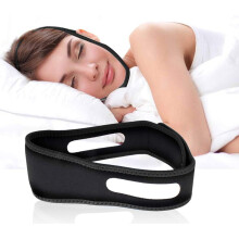 Effective Snore Stopper for Quality Sleep Improvement, Anti Snoring Chin Strap Breathable Chin Lifting Strap for Men and Women Seeking Natural Sleep A