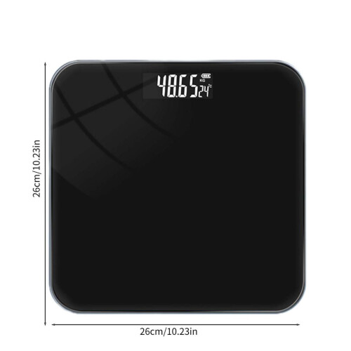 Ψηφιακή ζυγαριά μπάνιου, μεγάλη οθόνη LCD με οπίσθιο φωτισμό, αυτοφωτιζόμενη οθόνη 1